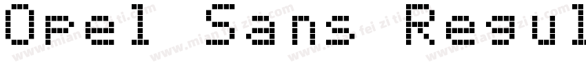 Opel Sans Regular字体转换